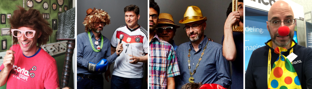 Matthew looking silly at Incorta. 